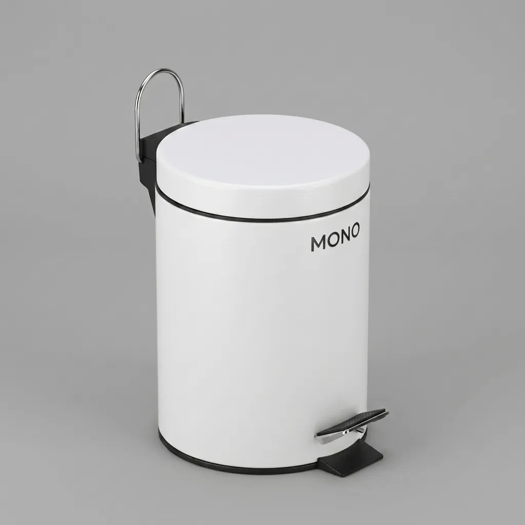 Stainless Steel Round Pedal Dustbin 5L with Non-Slip Base [1051] — DBN-1051 (image 1)