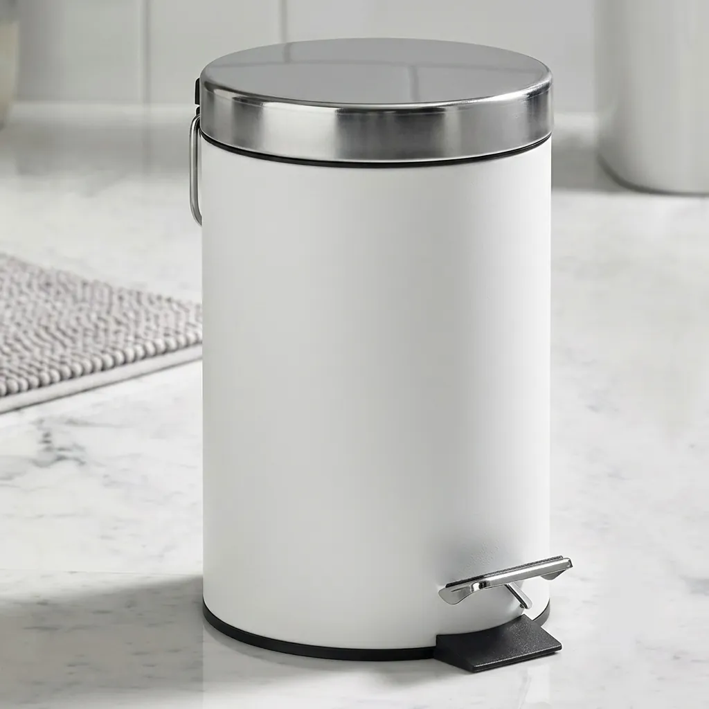 Stainless Steel Round Pedal Dustbin 5L with Non-Slip Base [1051] — DBN-1051 (image 3)