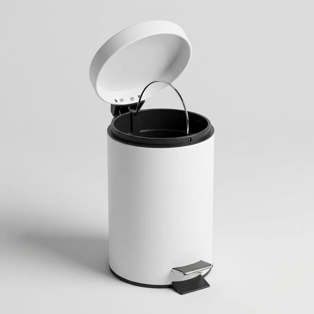 Stainless Steel Round Pedal Dustbin 5L with Non-Slip Base [1051] — DBN-1051 (image 4)