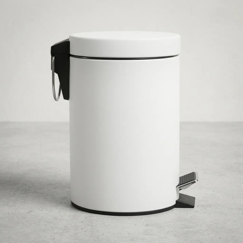 Stainless Steel Round Pedal Dustbin 5L with Non-Slip Base [1051] — DBN-1051 (image 5)