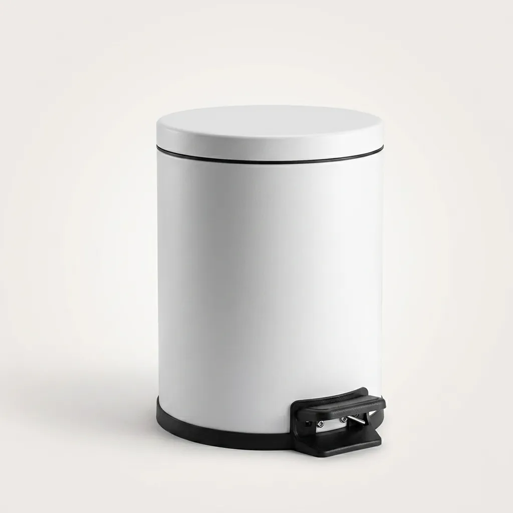 Stainless Steel Round Pedal Dustbin 5L with Soft-Close Lid — DBN-1052 (image 3)