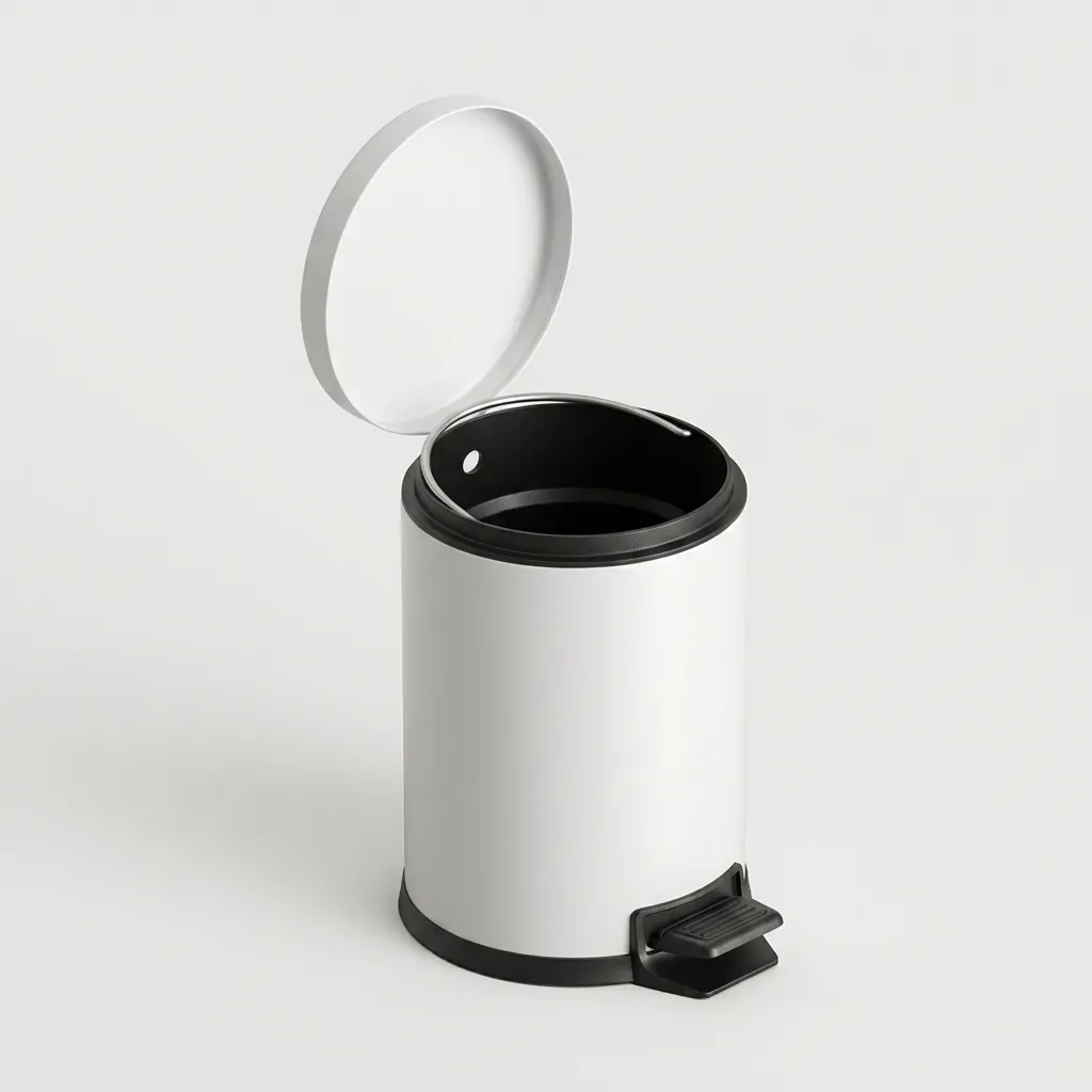 Stainless Steel Round Pedal Dustbin 5L with Soft-Close Lid — DBN-1052 (image 4)
