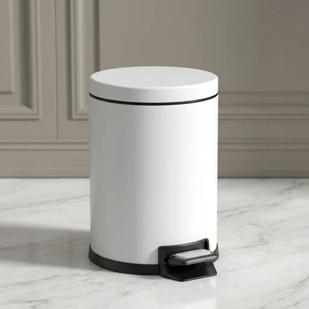 Stainless Steel Round Pedal Dustbin 5L with Soft-Close Lid — DBN-1052 (image 6)