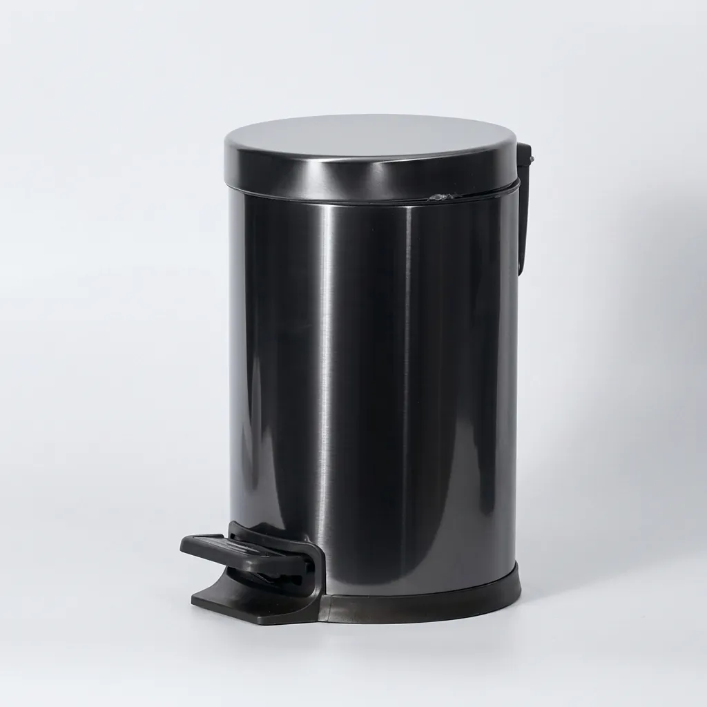 Stainless Steel Round Pedal Dustbin 5L with Non-Slip Base [1053] — DBN-1053 (image 5)