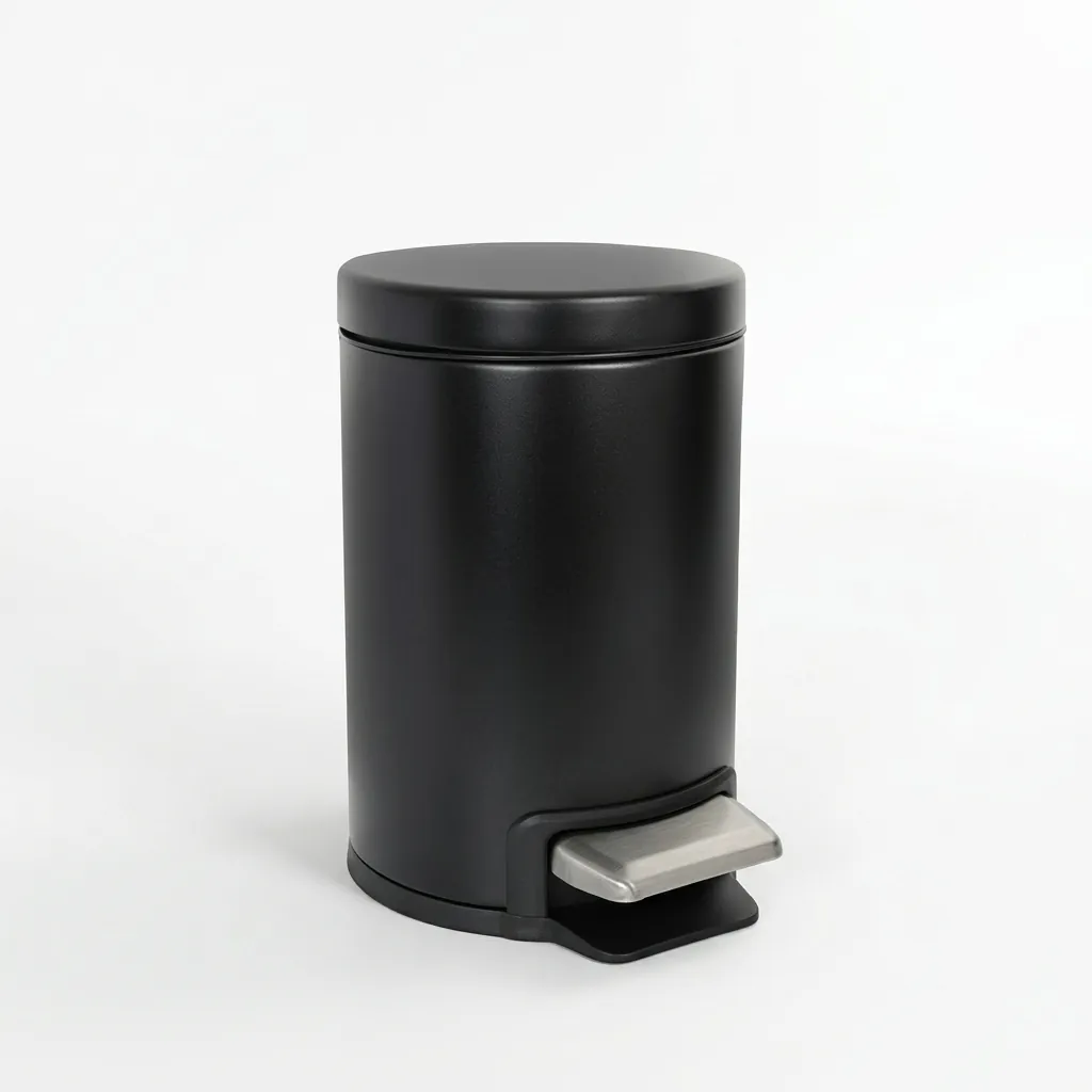 Stainless Steel Round Pedal Dustbin 5L with Non-Slip Base [1054] — DBN-1054 (image 2)