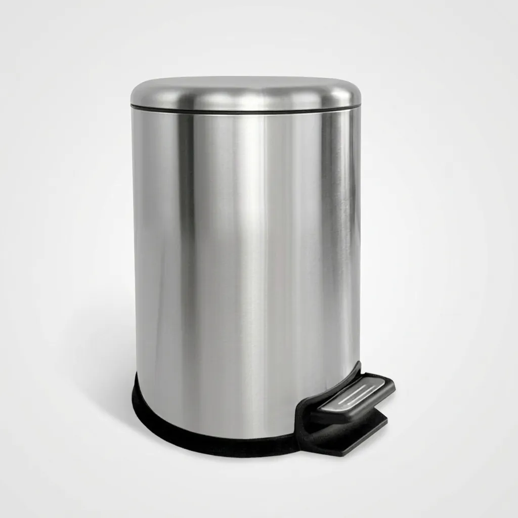 Stainless Steel Round Pedal Dustbin 8L with Non-Slip Base — DBN-1058 (image 4)