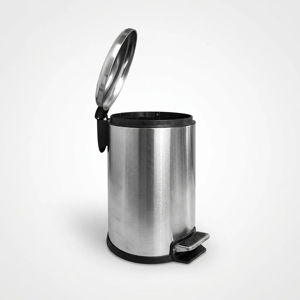 Stainless Steel Round Pedal Dustbin 5L with Non-Slip Base [1060] — DBN-1060 (image 6)