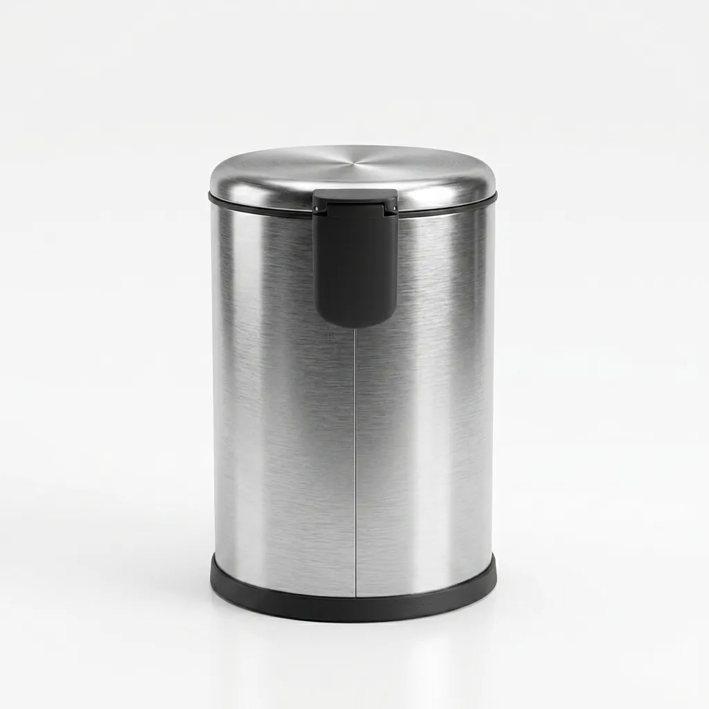 Stainless Steel Round Pedal Dustbin 5L with Non-Slip Base [1060] — DBN-1060 (image 7)