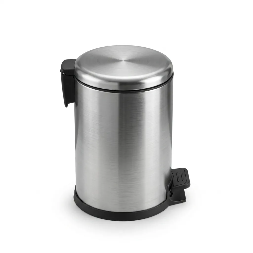 Stainless Steel Round Pedal Dustbin 3L with Soft-Close Lid — DBN-1061 (image 3)