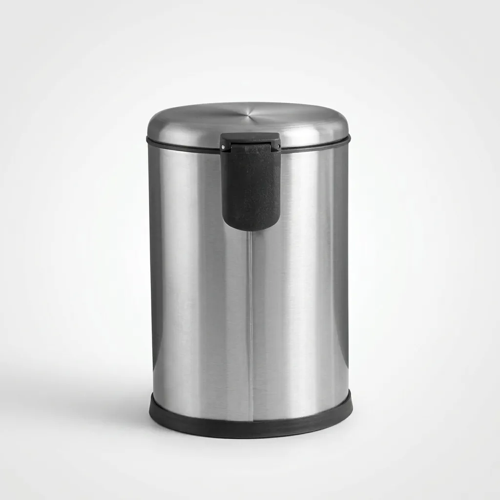 Stainless Steel Round Pedal Dustbin 3L with Soft-Close Lid — DBN-1061 (image 7)