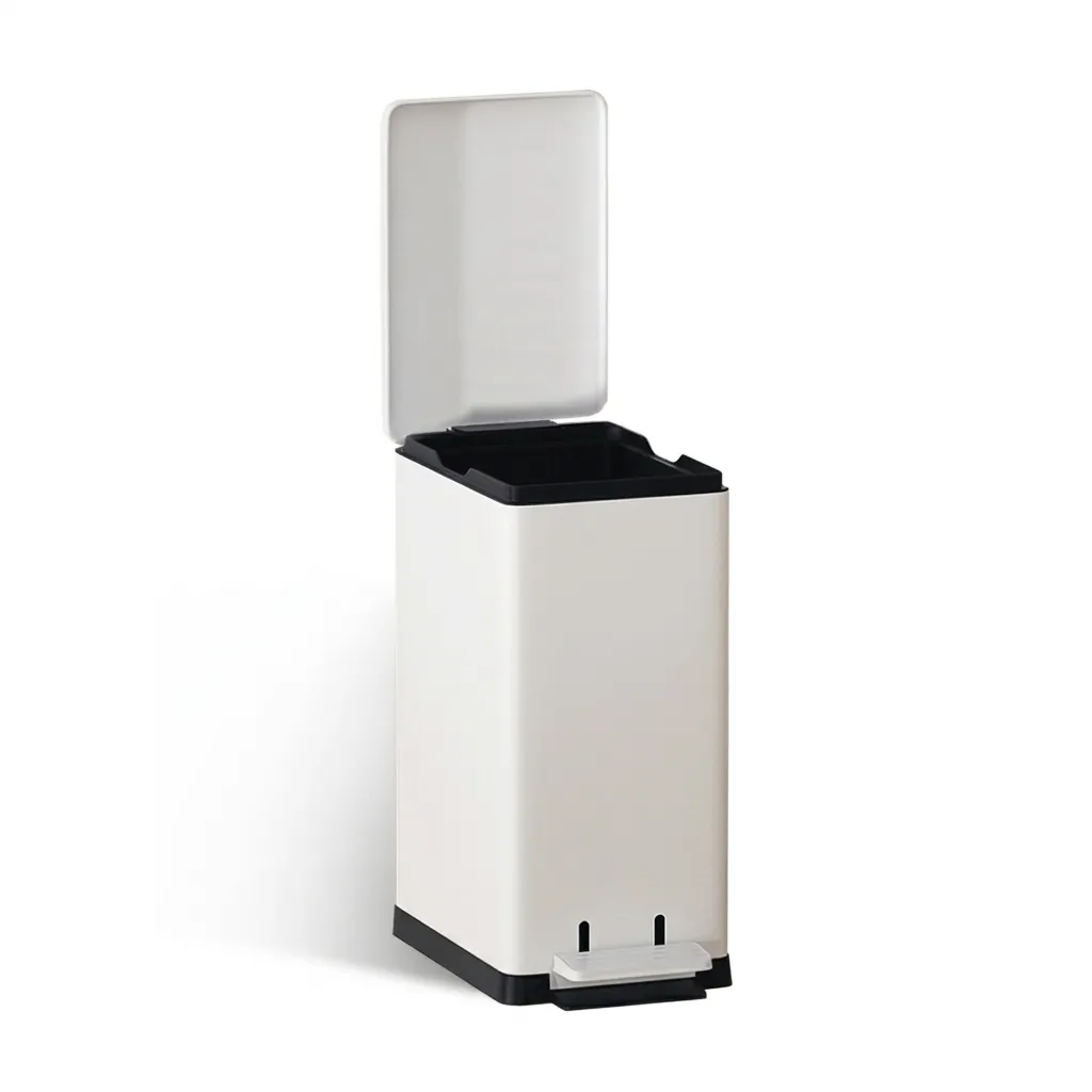 Stainless Steel Rectangle Pedal Dustbin 7L with Non-Slip Base [1066] — DBN-1066 (image 5)