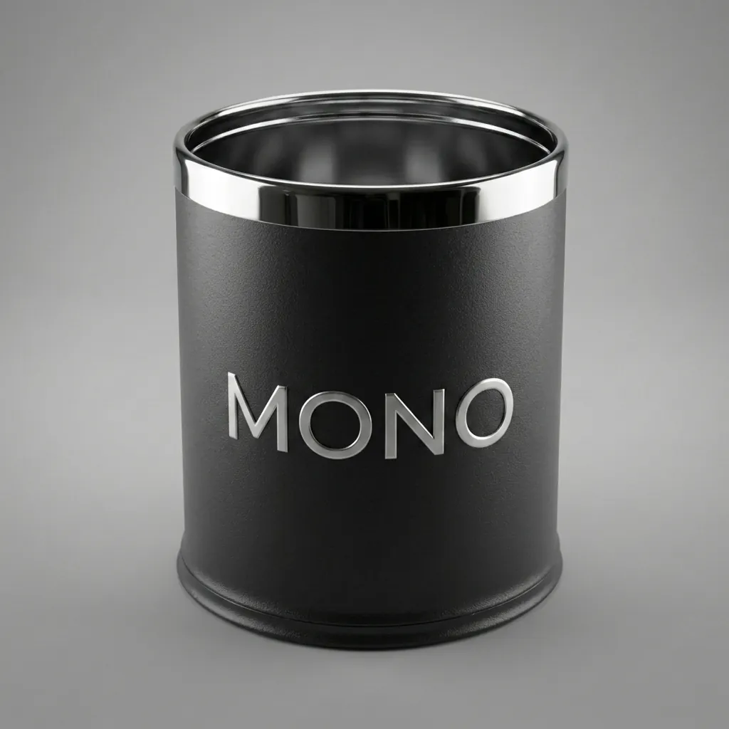 Open-Top Metal Waste Bin 10L (Round) — DBN-1068 (image 1)