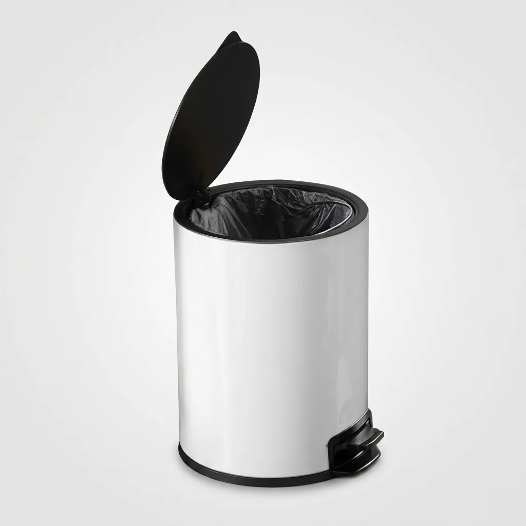 Stainless Steel Round Pedal Dustbin 5L with Non-Slip Base [1070] — DBN-1070 (image 3)