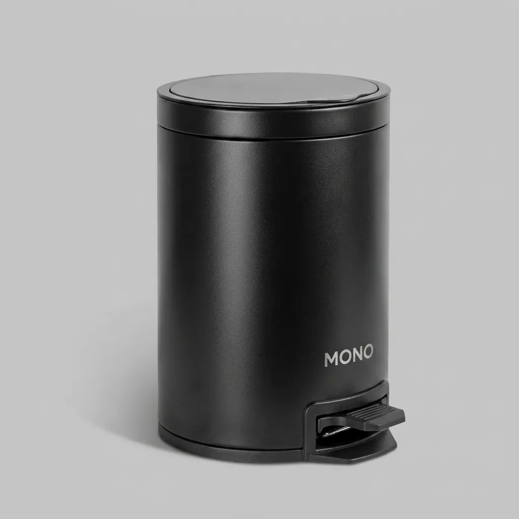 Stainless Steel Round Pedal Dustbin 5L with Non-Slip Base [1071] — DBN-1071 (image 1)