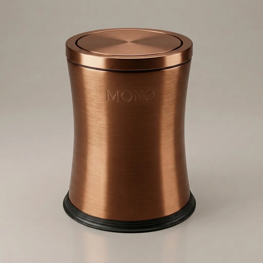 Stainless Steel Round Swing-Lid Dustbin 5L [1072] — DBN-1072 (image 1)