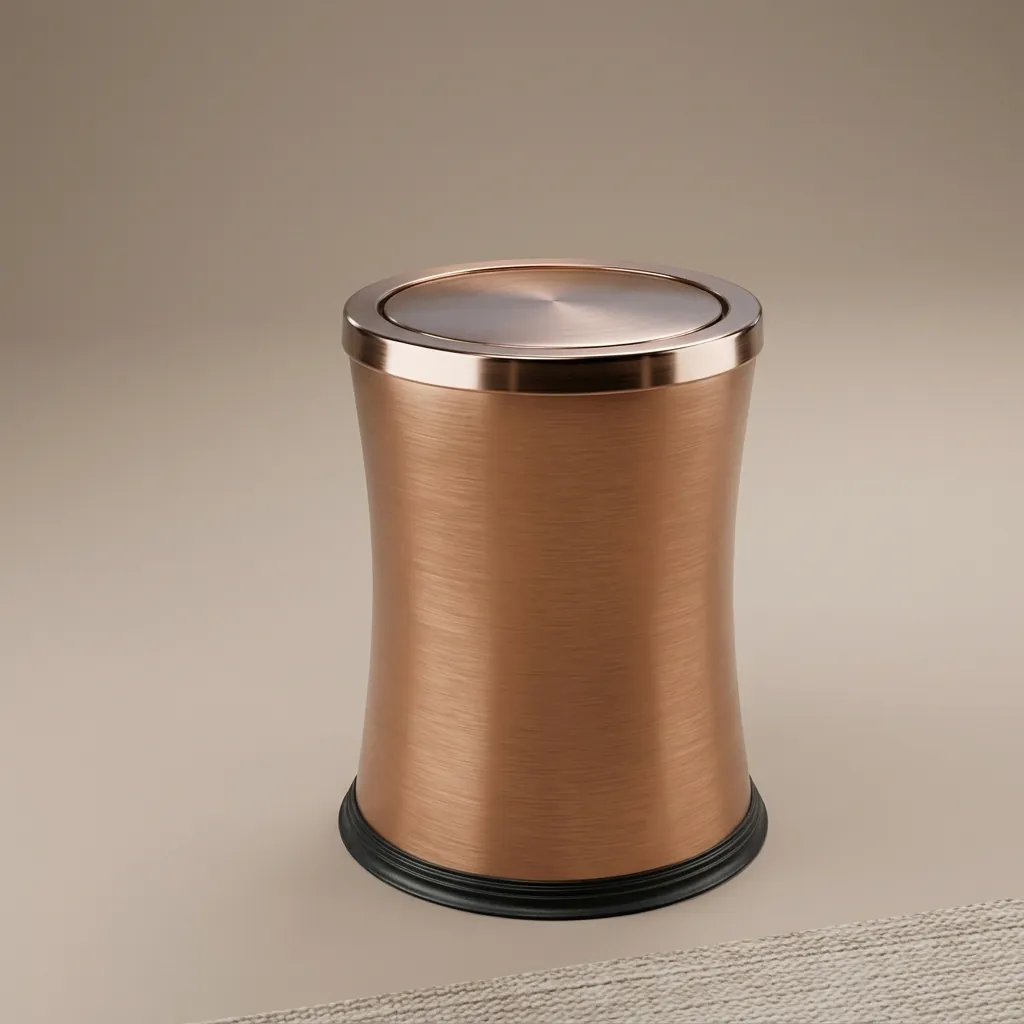 Stainless Steel Round Swing-Lid Dustbin 5L [1072] — DBN-1072 (image 3)