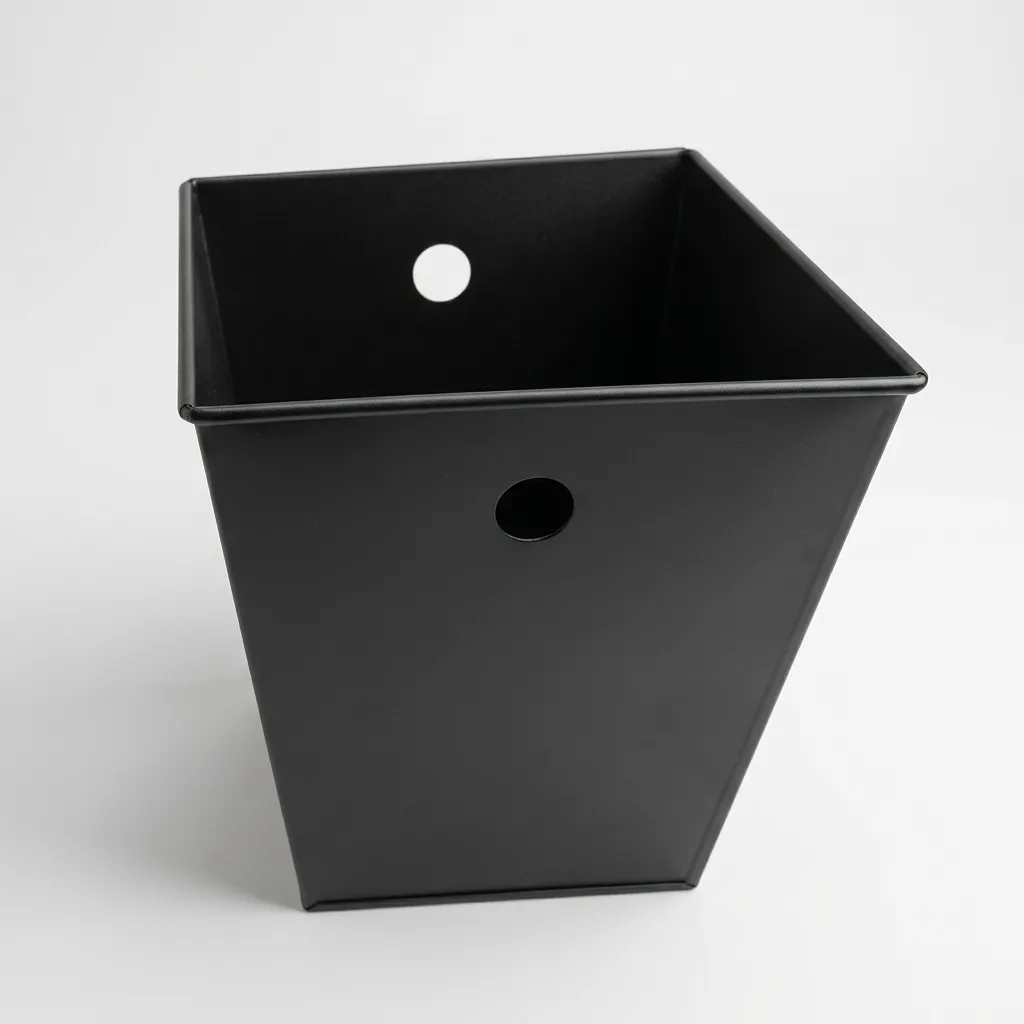 Open-Top PU Leather Waste Bin (Pyramid) — DBN-1075 (image 5)