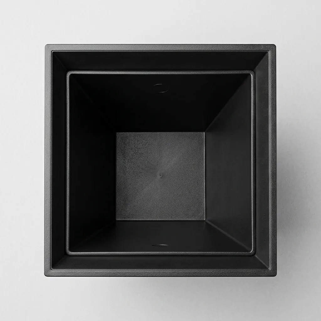 Open-Top PU Leather Waste Bin (Pyramid) — DBN-1075 (image 6)
