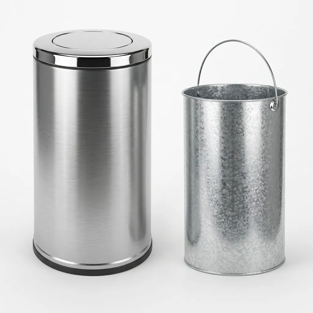 Stainless Steel Swing Lid Waste Bin 60L with Anti-Slip — DBN-1076 (image 4)