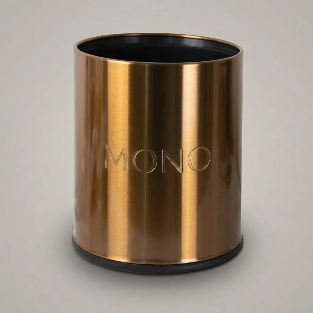 Open-Top Stainless Steel Waste Bin 10L (Round) [1084] — DBN-1084 (image 1)