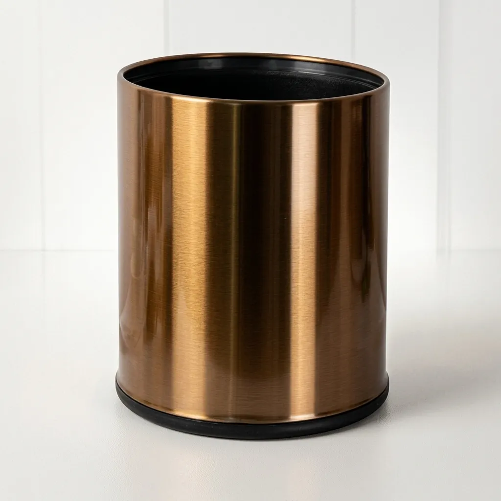Open-Top Stainless Steel Waste Bin 10L (Round) [1084] — DBN-1084 (image 2)
