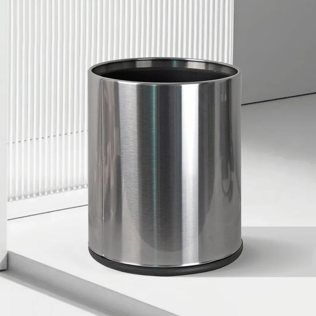 Open Top Stainless Steel Waste Bin 10ltr — DBN-1085 (image 3)