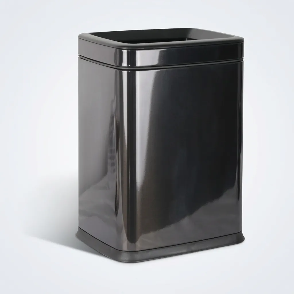 Open Top Stainless Steel Waste Bin 8ltr — DBN-1086 (image 2)