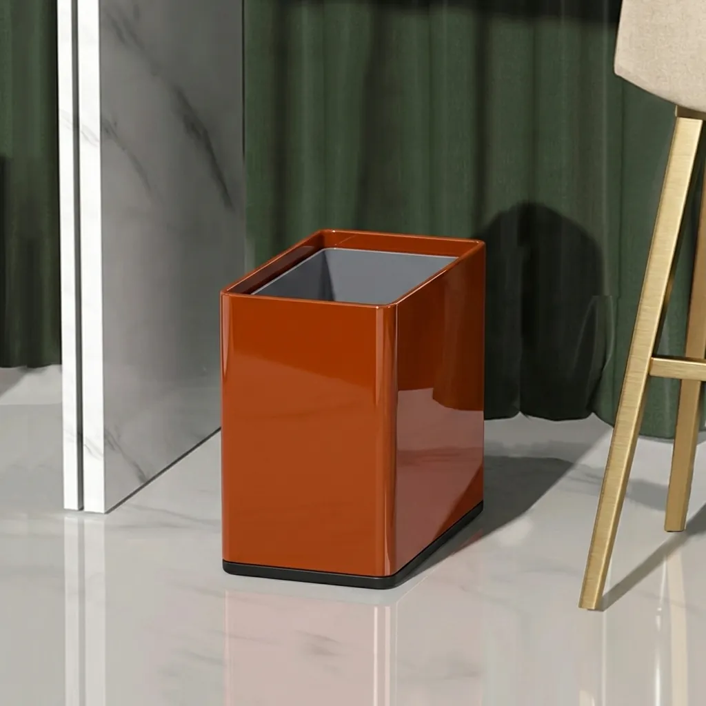 Open-Top Stainless Steel Waste Bin 12L (Rectangle) [1087] — DBN-1087 (image 3)