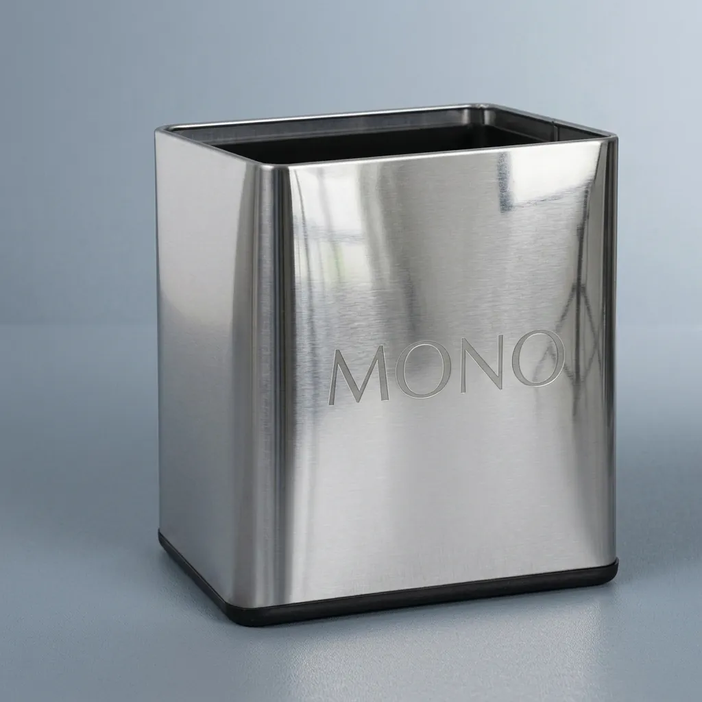 Open Top Stainless Steel Waste Bin 12ltr — DBN-1088 (image 1)