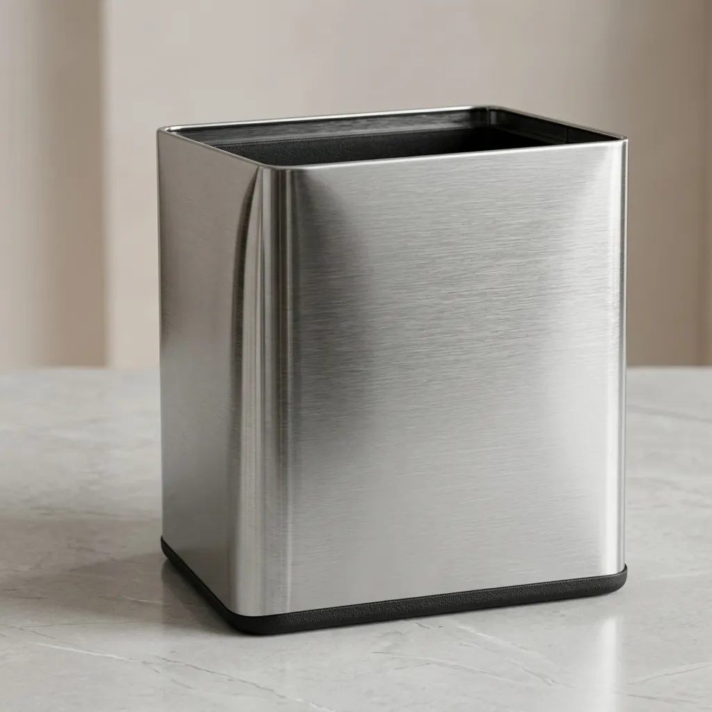 Open Top Stainless Steel Waste Bin 12ltr — DBN-1088 (image 2)