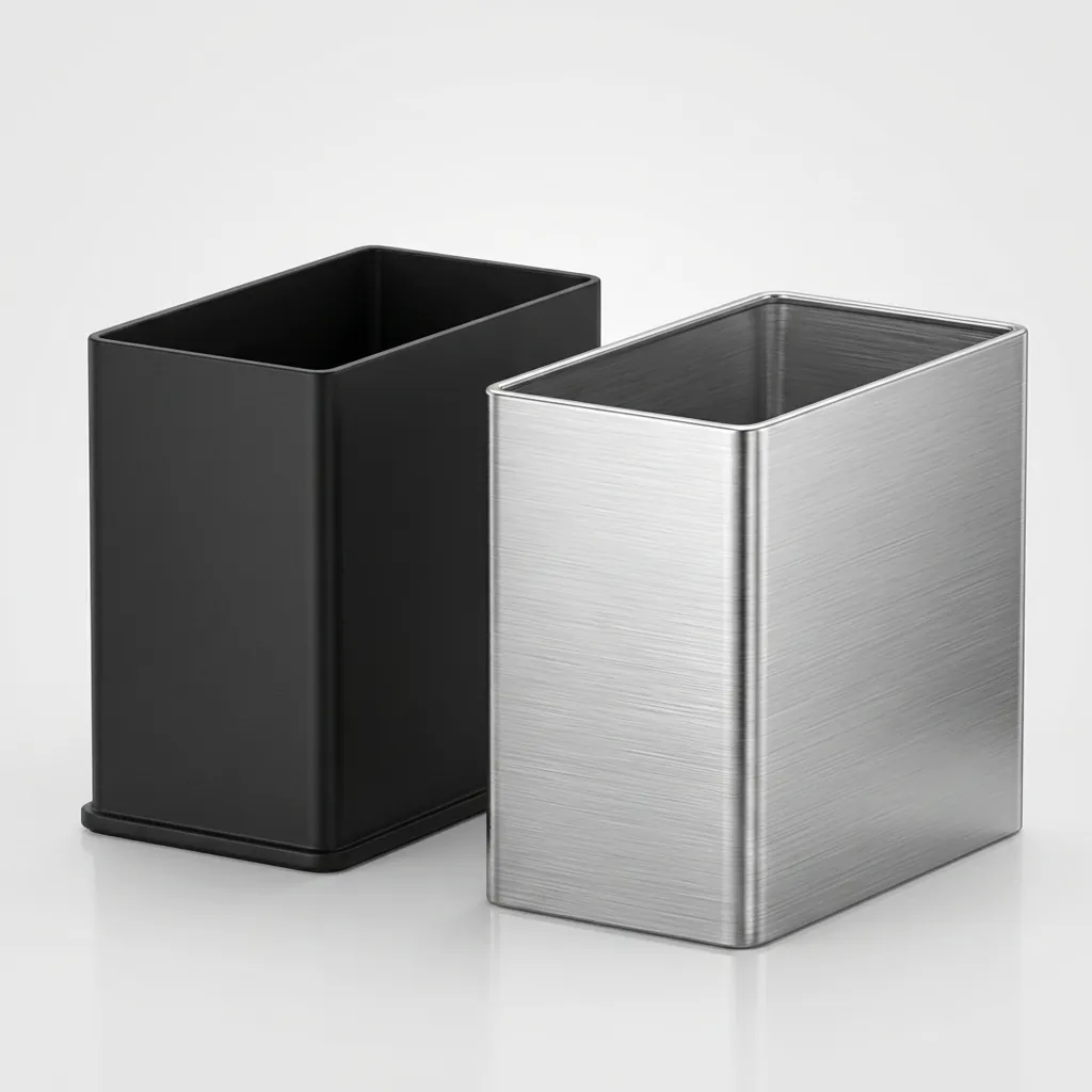 Open Top Stainless Steel Waste Bin 12ltr — DBN-1088 (image 3)