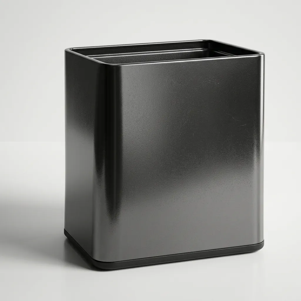 Open-Top Stainless Steel Waste Bin 12L (Rectangle) [1089] — DBN-1089 (image 2)