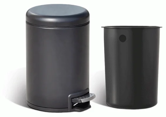 Stainless Steel Round Pedal Dustbin 5L with Non-Slip Base [1099] — DBN-1099 (image 11)