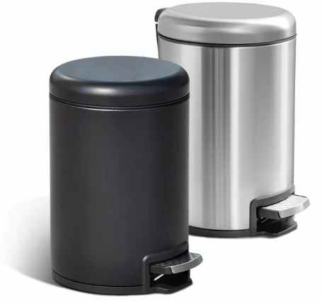 Stainless Steel Round Pedal Dustbin 5L with Non-Slip Base [1099] — DBN-1099 (image 14)