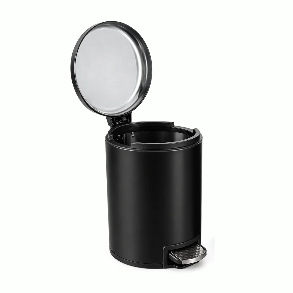 Stainless Steel Round Pedal Dustbin 5L with Non-Slip Base [1099] — DBN-1099 (image 2)