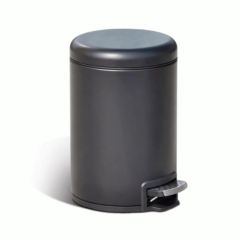 Stainless Steel Round Pedal Dustbin 5L with Non-Slip Base [1099] — DBN-1099 (image 3)