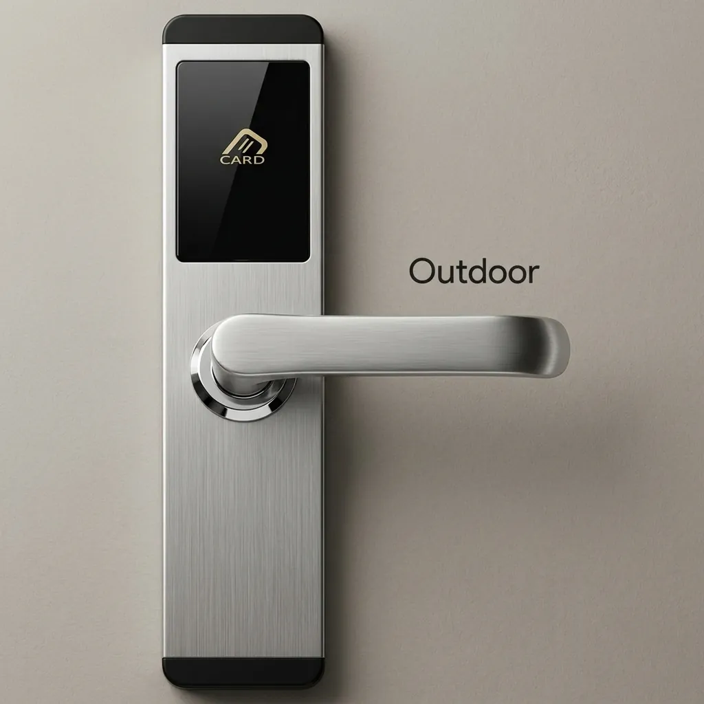 Hotel Smart Door Lock - Stainless Steel — DLK-1025 (image 3)