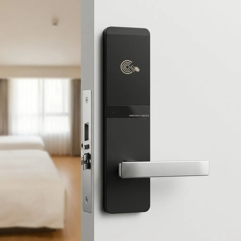 Stainless Steel Ultra-Thin Hotel Smart Door Lock with RFID Card [1026] — DLK-1026 (image 3)