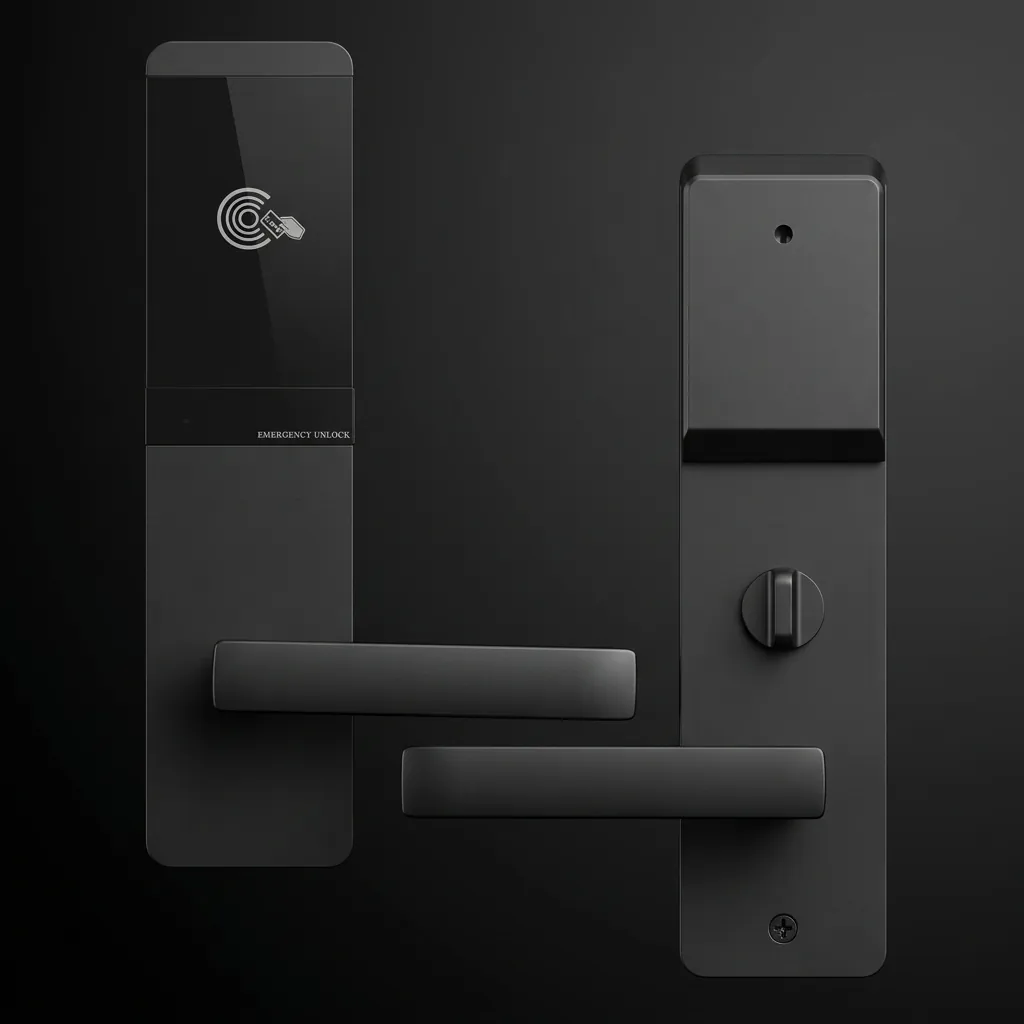 Stainless Steel Ultra-Thin Hotel Smart Door Lock with RFID Card [1026] — DLK-1026 (image 4)