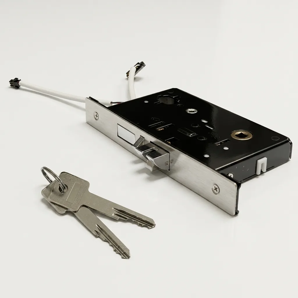Stainless Steel Ultra-Thin Hotel Smart Door Lock with RFID Card [1026] — DLK-1026 (image 2)