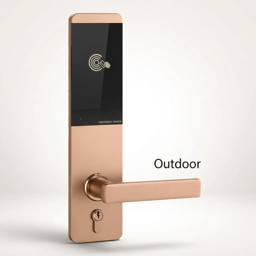 Stainless Steel Hotel Smart Door Lock [1027] — DLK-1027 (image 3)