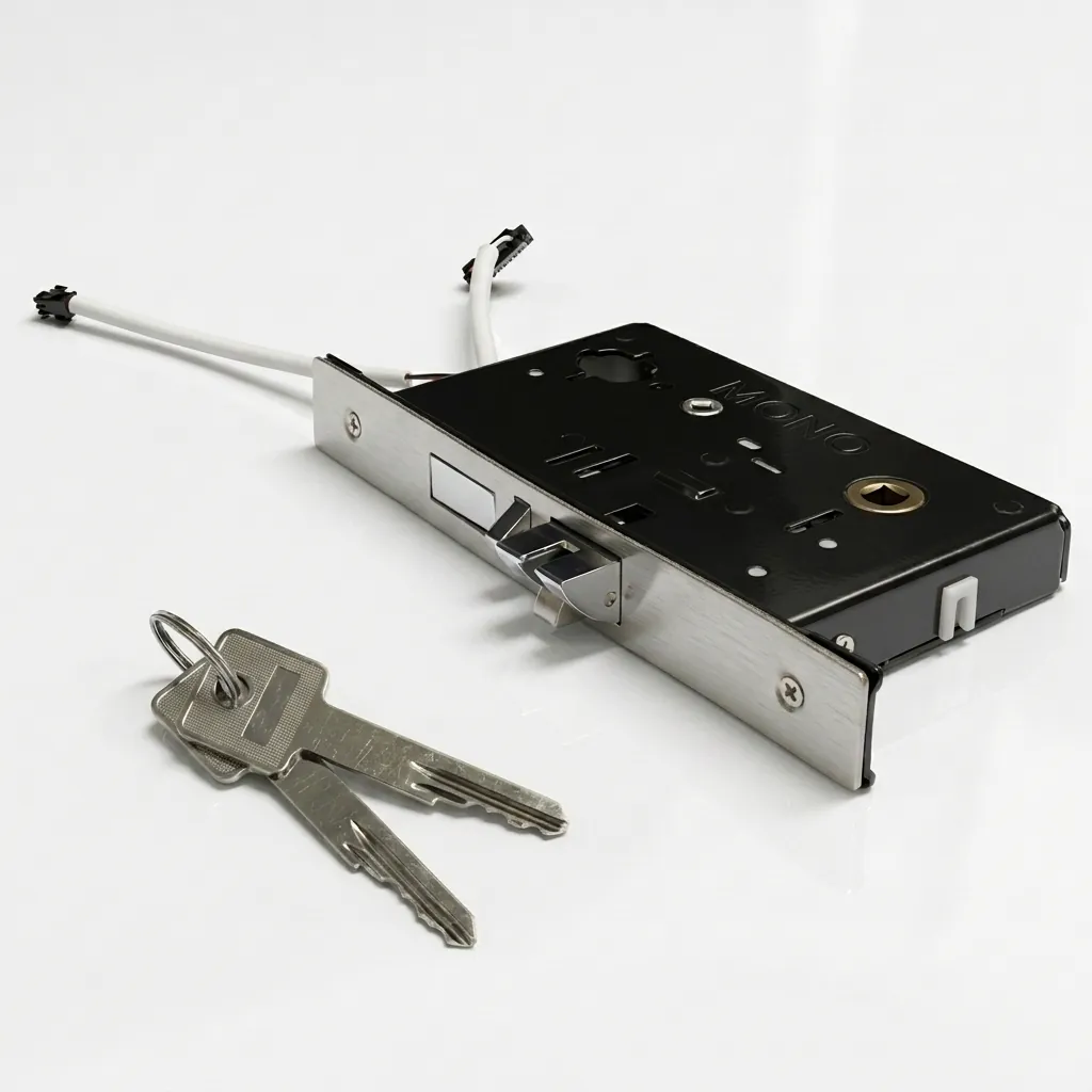 Stainless Steel Ultra-Thin Hotel Smart Door Lock with RFID Card [1028] — DLK-1028 (image 2)