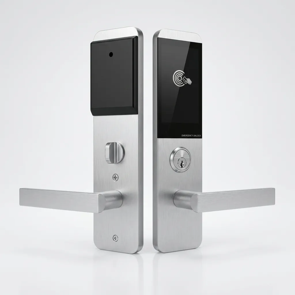 Stainless Steel Ultra-Thin Hotel Smart Door Lock with RFID Card [1028] — DLK-1028 (image 6)