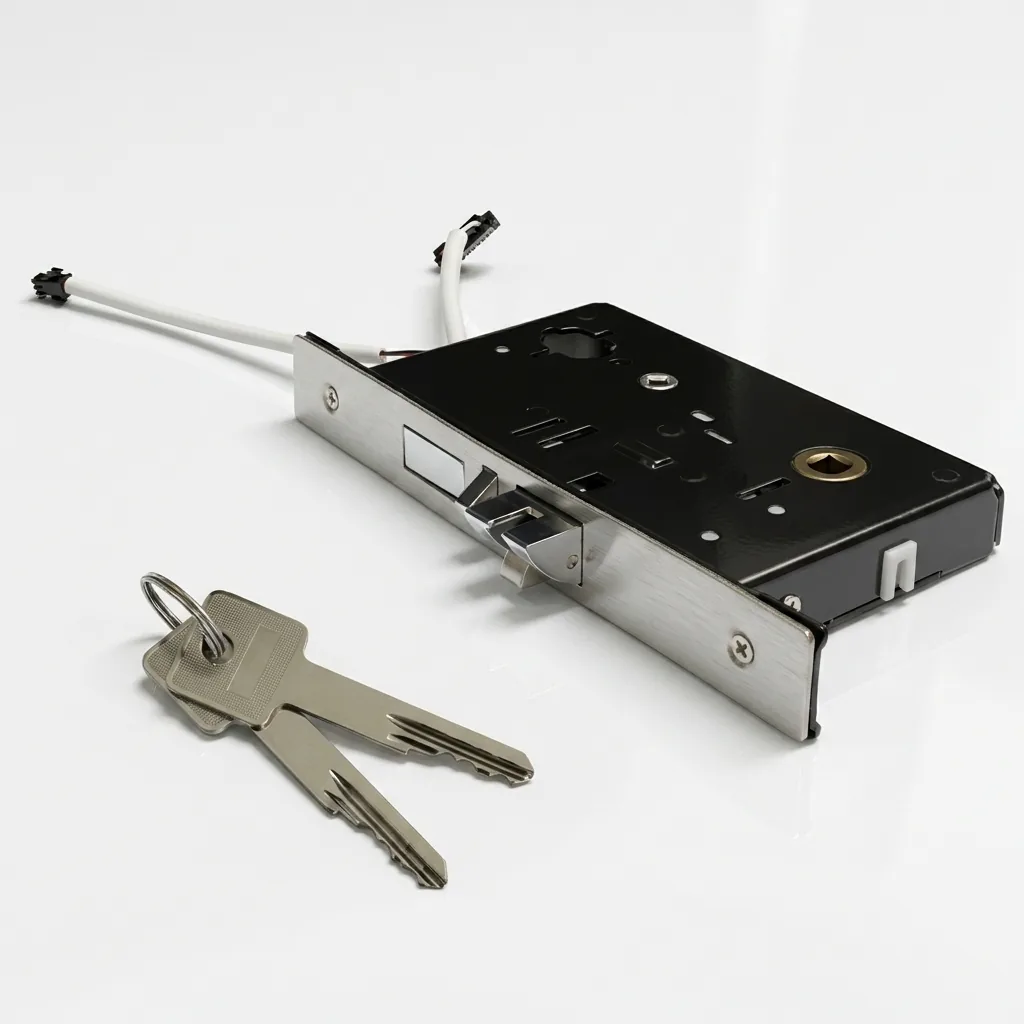 Stainless Steel Ultra-Thin Hotel Smart Door Lock with RFID Card [1028] — DLK-1028 (image 2)