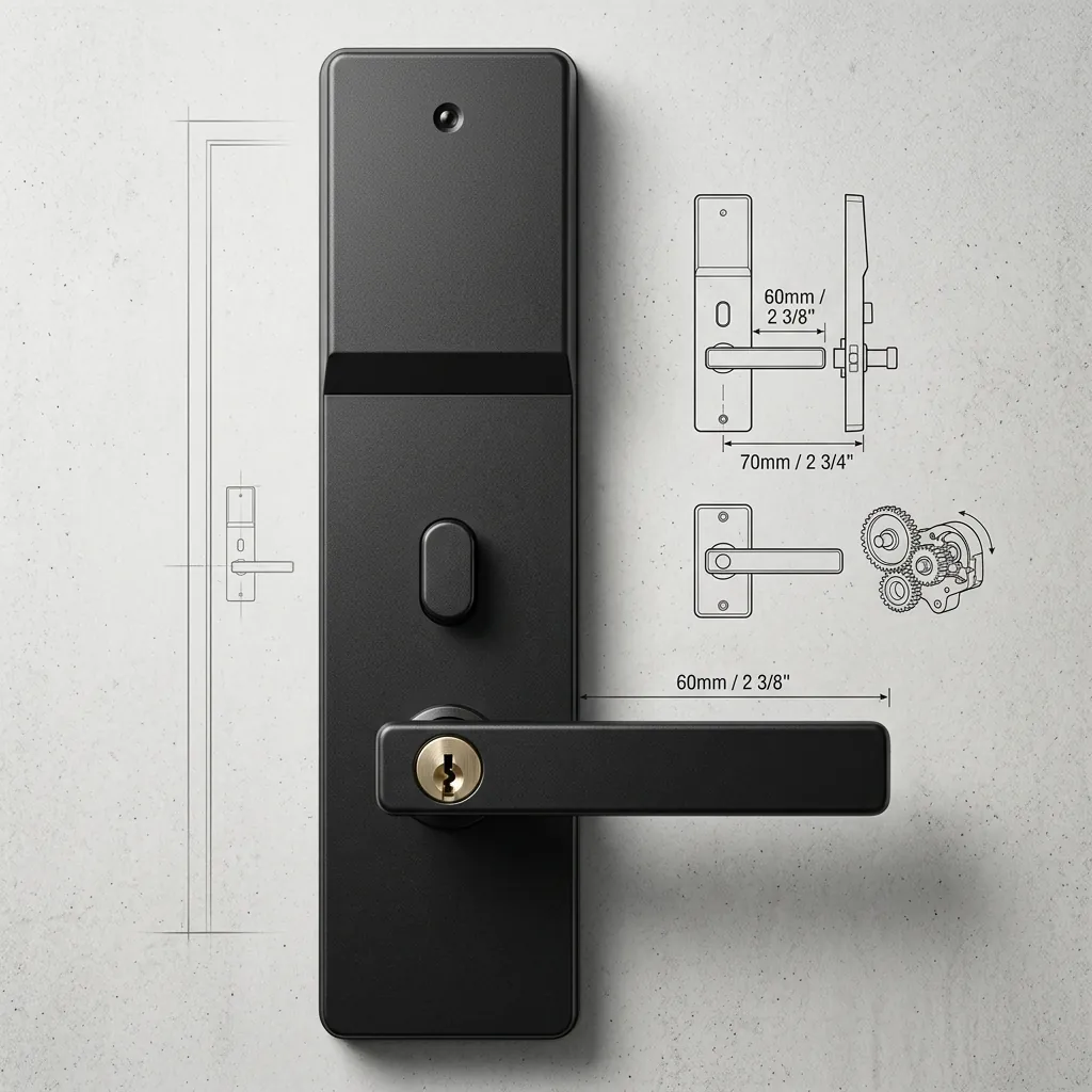 Stainless Steel Hotel Smart Door Lock with RFID Card [1030] — DLK-1030 (image 3)
