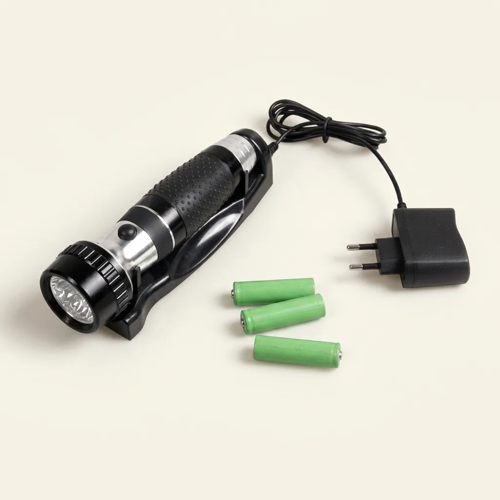 Led Rechargeable Flashlight Wall Mounted — EFL-1024 (image 2)
