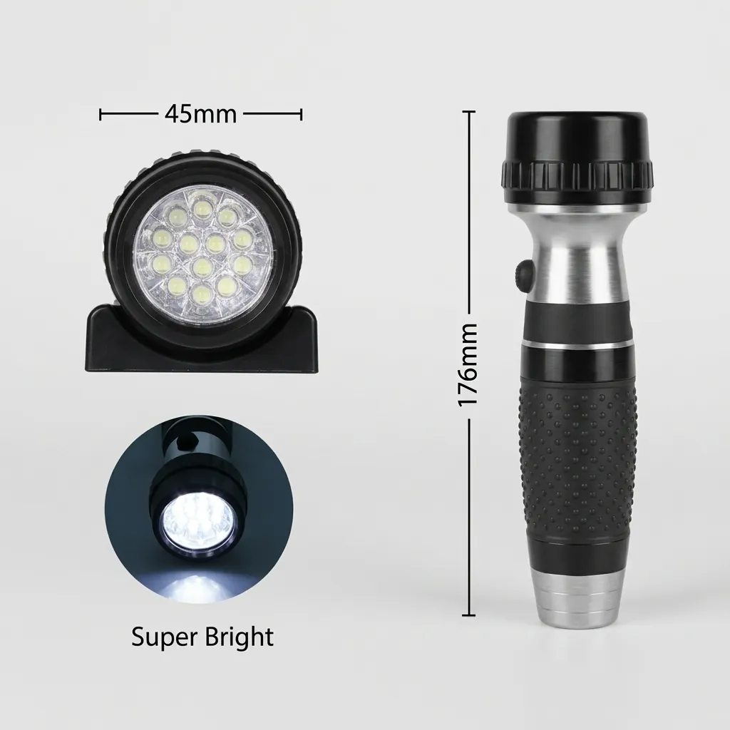 Led Rechargeable Flashlight Wall Mounted — EFL-1024 (image 7)