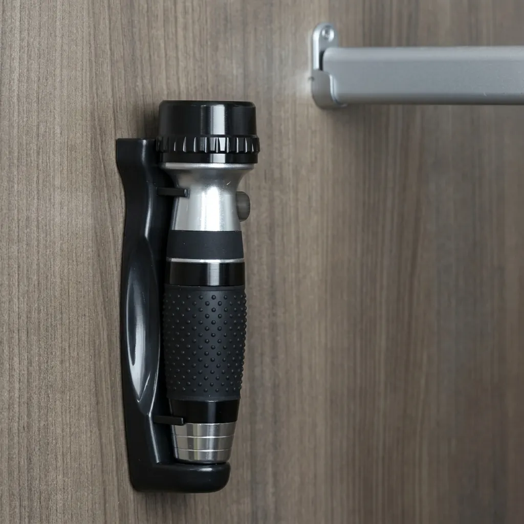 Led Rechargeable Flashlight Wall Mounted — EFL-1024 (image 8)