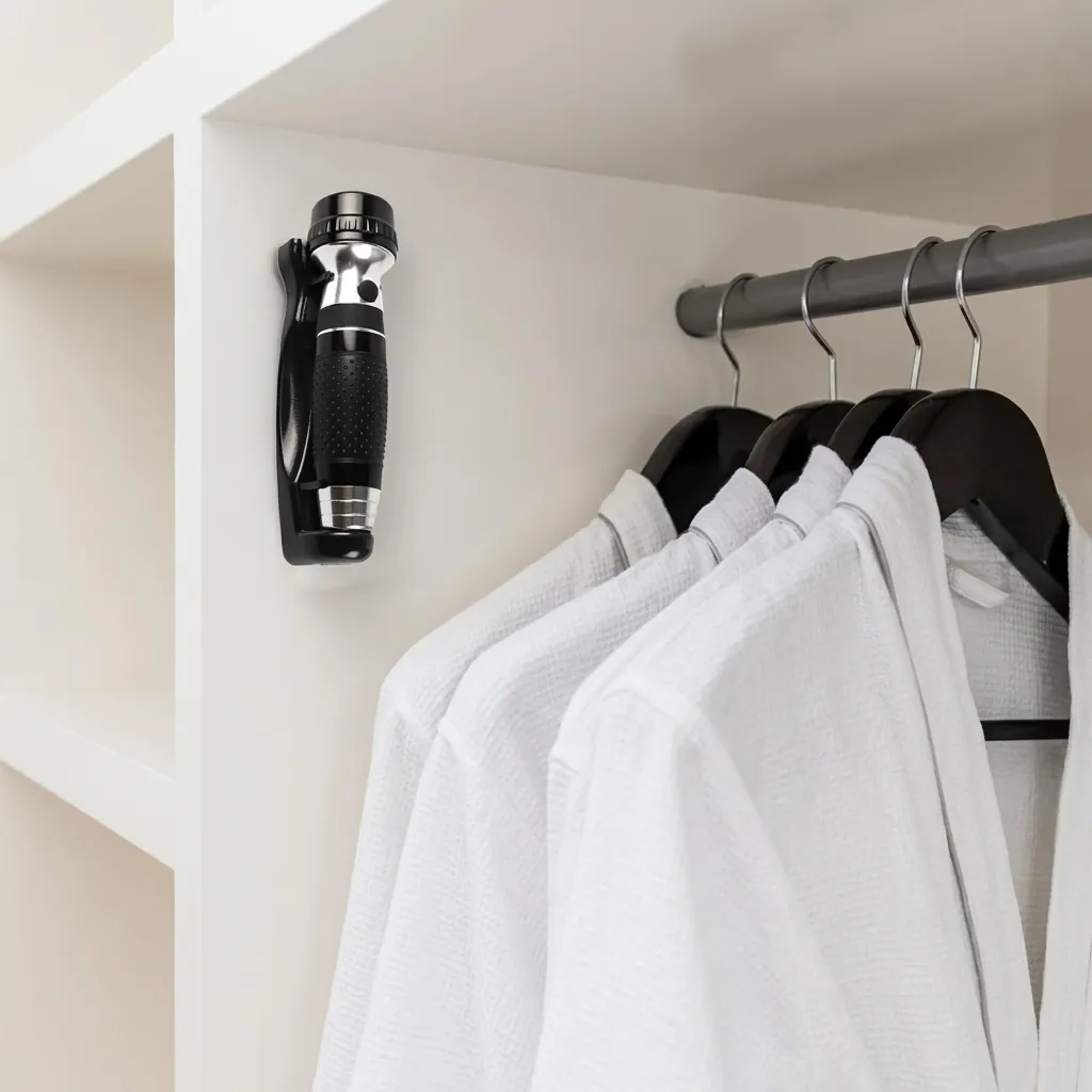 Led Rechargeable Flashlight Wall Mounted — EFL-1024 (image 9)