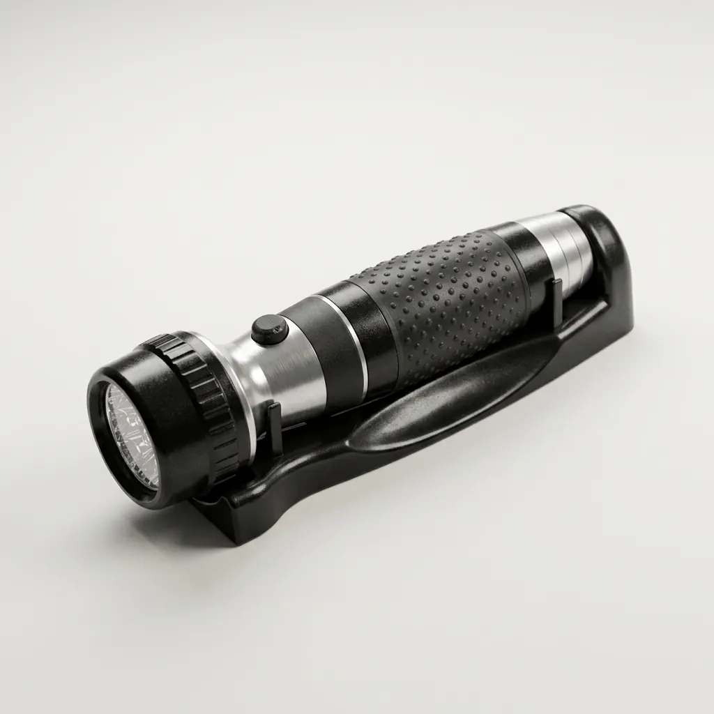 Led Rechargeable Flashlight Wall Mounted — EFL-1024 (image 12)